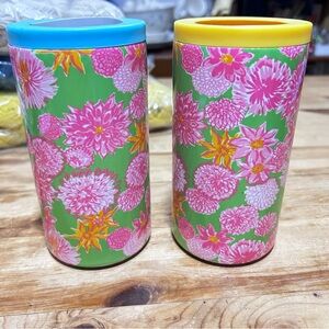 2 Lilly Pulitzer 12 Oz Can Tumbler Coozie NEW
